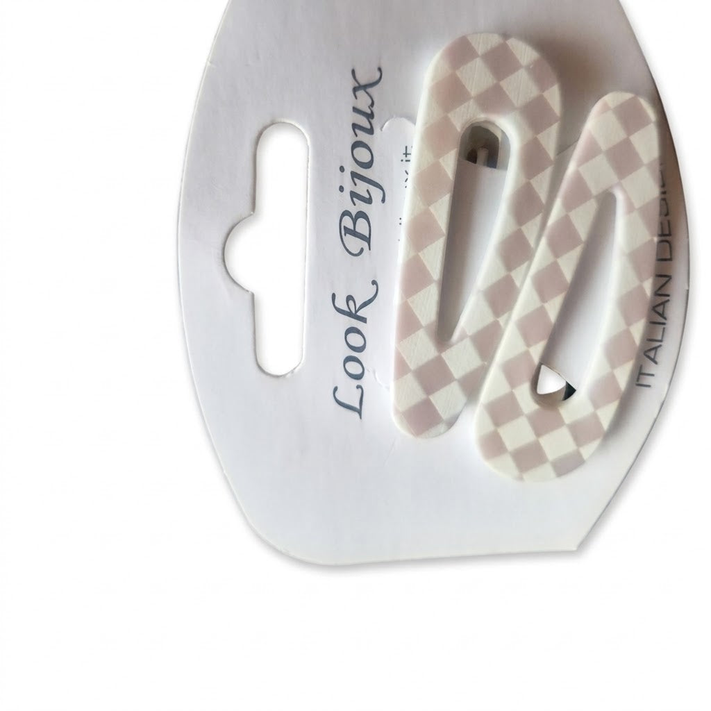 Elegantes 2er-Set: Matte Haarclips „Minimalist Chic“ – Italian Design