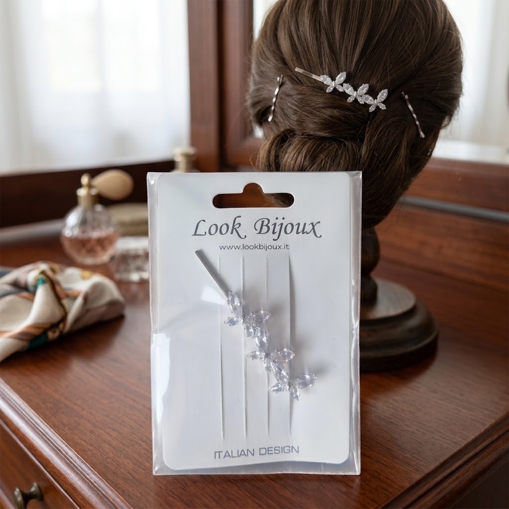 Elegantes Haarnadel mit Schmetterlingranke – Italian Design