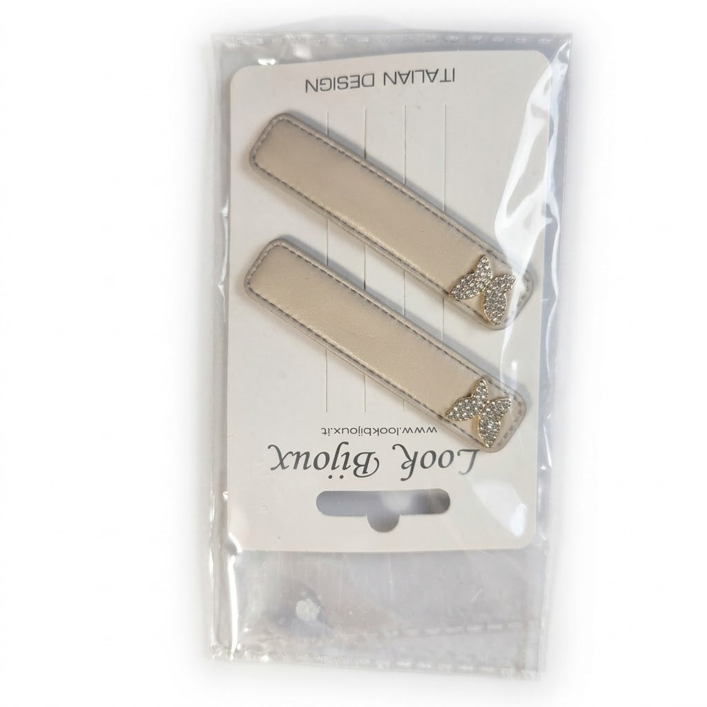 Fermagli per capelli effetto pelle – Design italiano