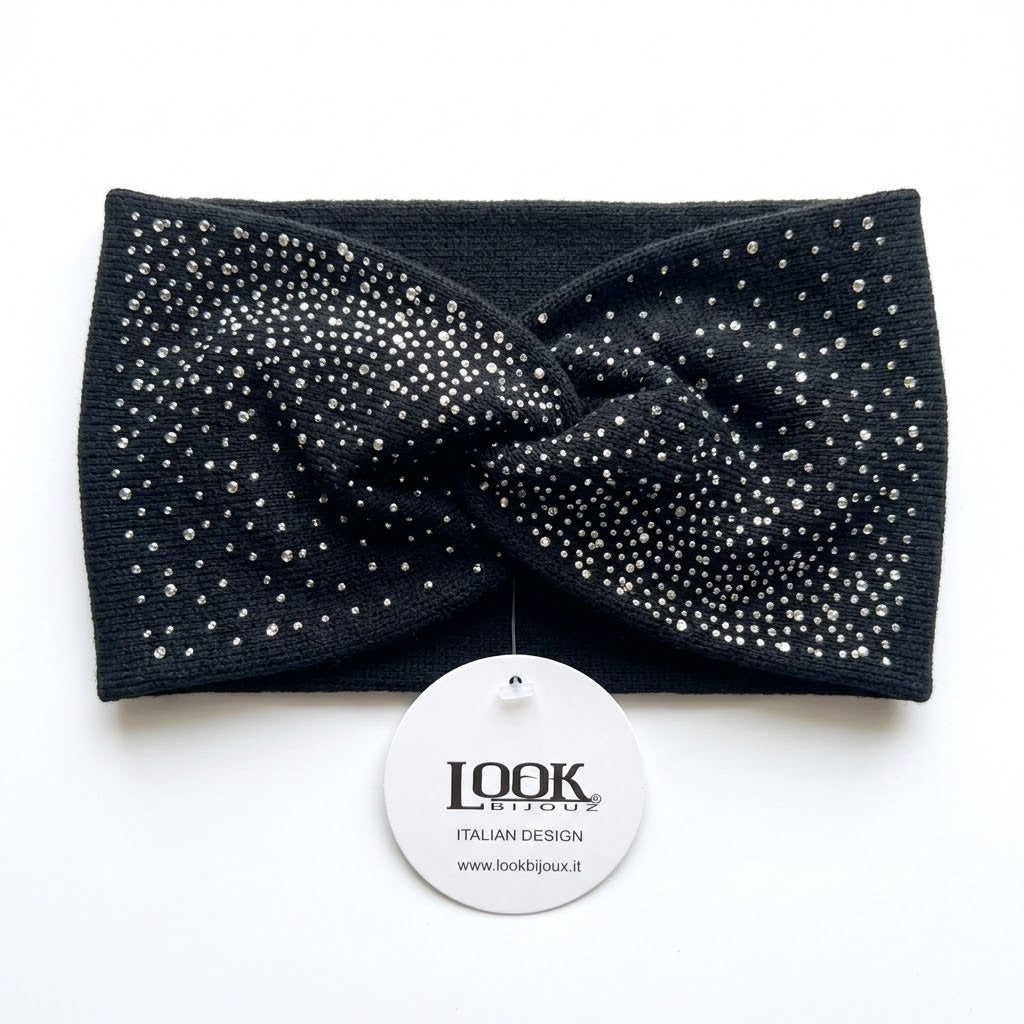 Luxuriöses breites Glitzer-Haarband „Sparkling Elegance“ – Italian Design