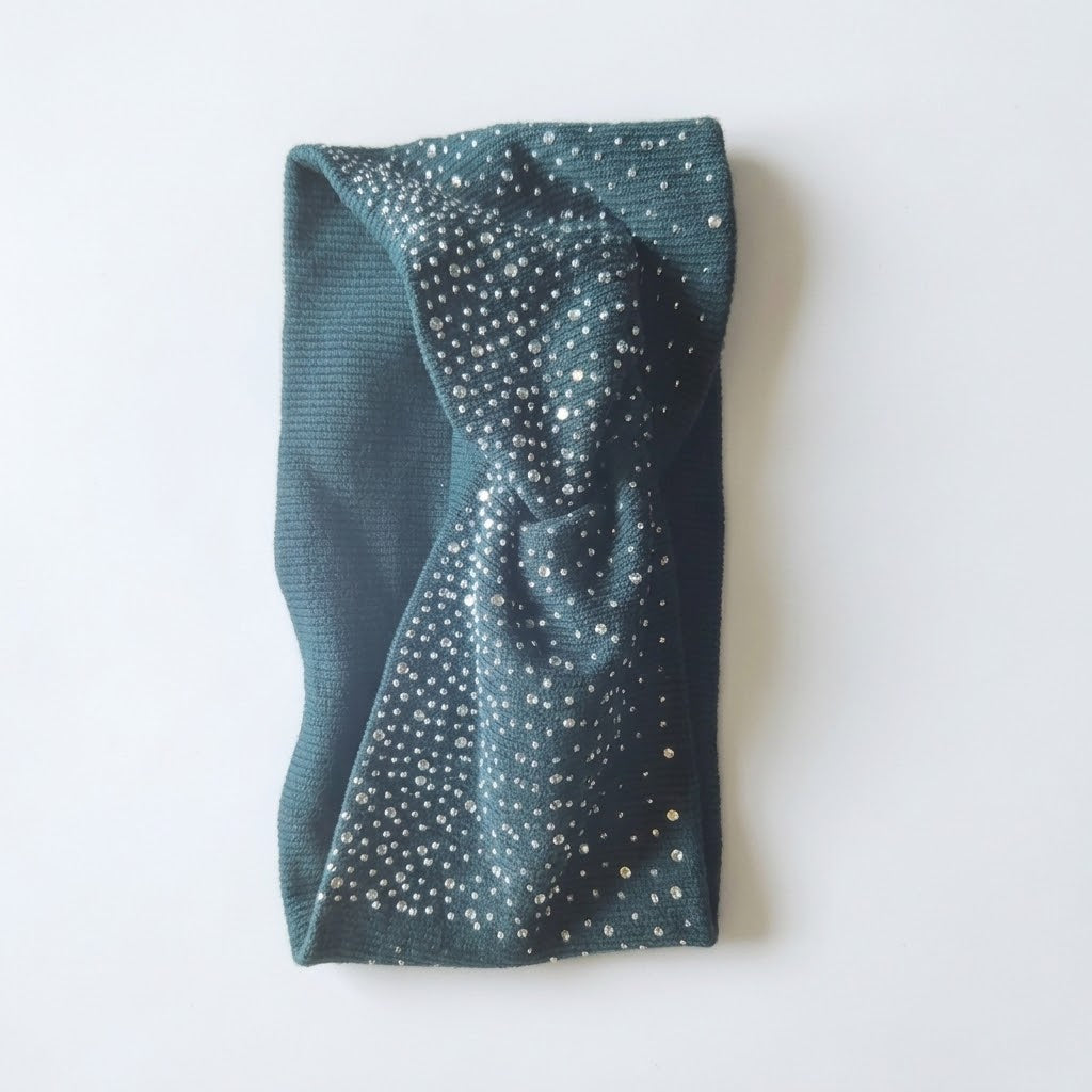 Luxuriöses breites Glitzer-Haarband „Sparkling Elegance“ – Italian Design