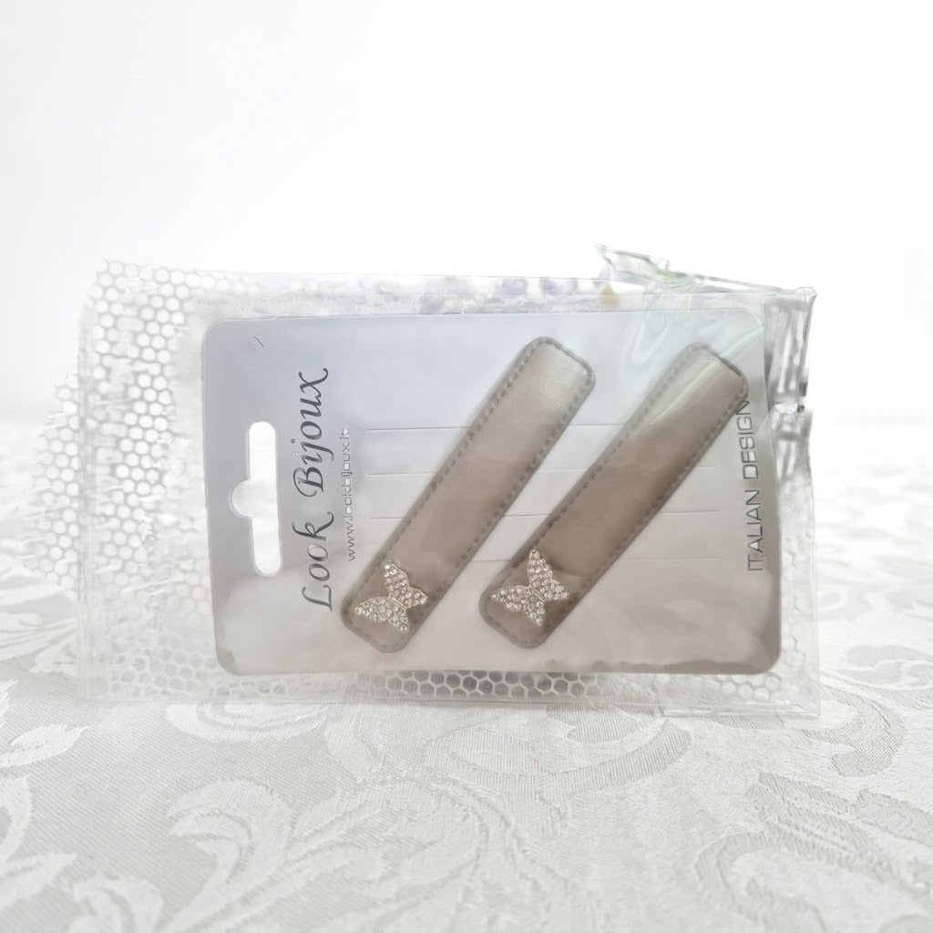Leder-Optik Haarclips – Italian Design