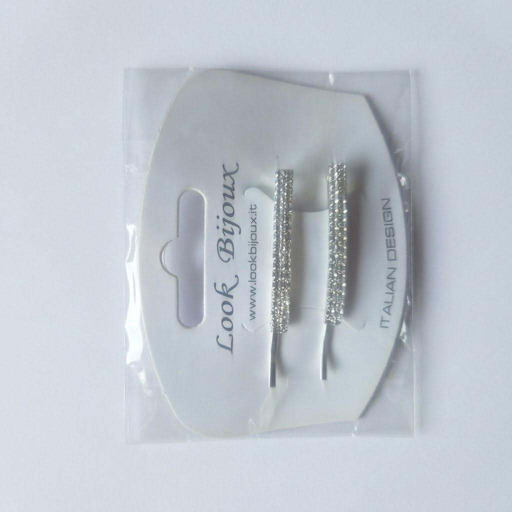 Filigrane Strass-Haarnadeln „Golden & Silver Line“ – Italian Design