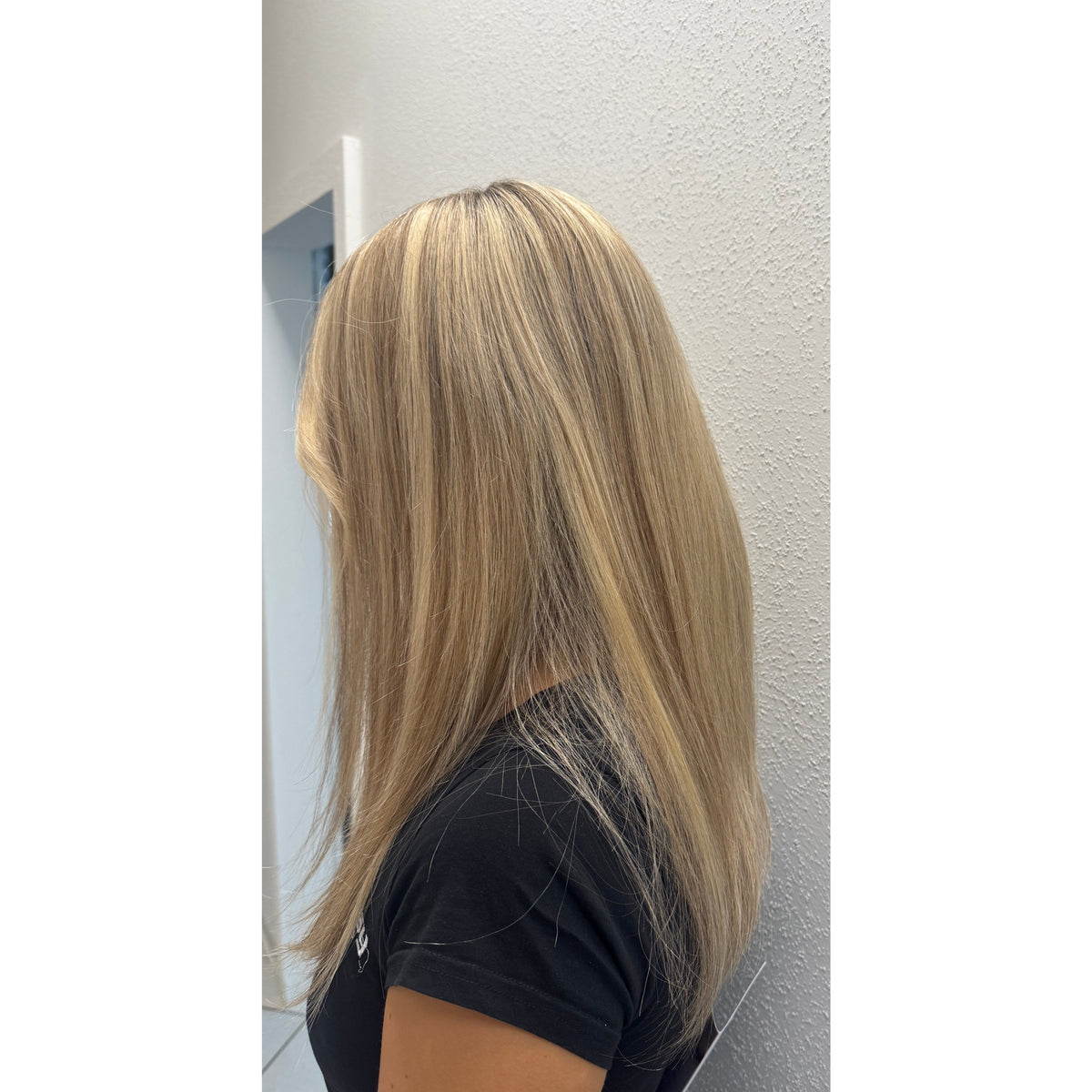 Monofilament mit Lacefront - Echthaar- Perücke- Caso- Ellen wille