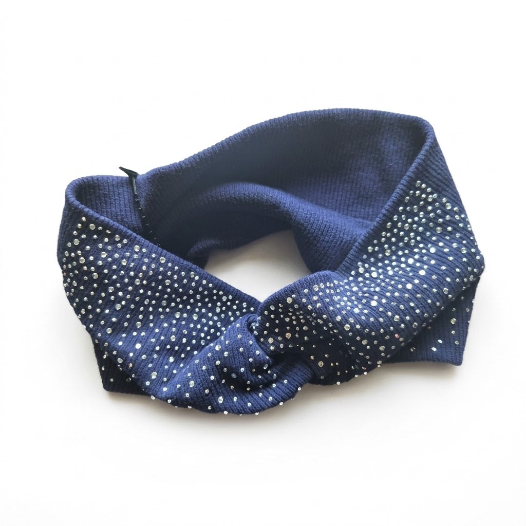 Luxuriöses breites Glitzer-Haarband „Sparkling Elegance“ – Italian Design