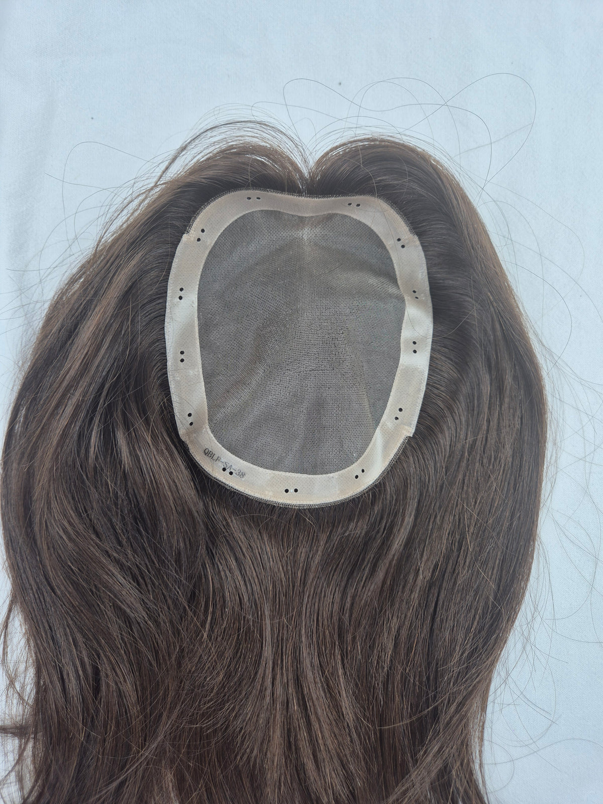 Natürliches Monofilament mit Pu Umrandung - Beaded Topper